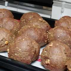 รูปของ 低糖質　ふすま・ぬか・大豆粉　のパン