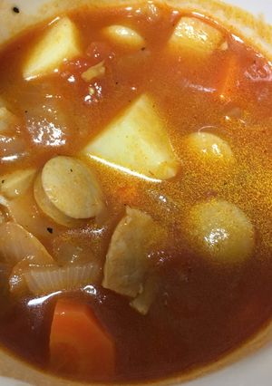 トマト缶で簡単ミネストローネ-レシピのメイン写真