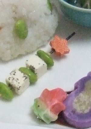 枝豆とクリームチーズの串刺し-レシピのメイン写真