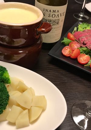 チーズフォンデュ&チョコフォンデュ-レシピのメイン写真
