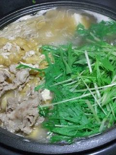豚と水菜のハリハリ鍋-レシピのメイン写真