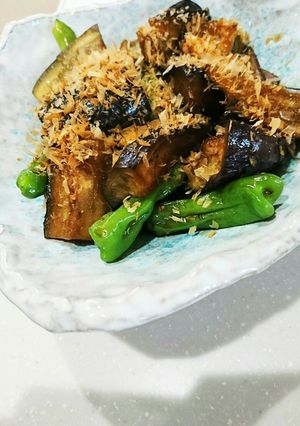 ワンパン時短なすとししとうの揚げびたし風-レシピのメイン写真