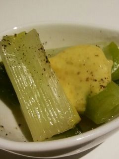長ネギのコンソメ煮 からしマヨを添えて-レシピのメイン写真