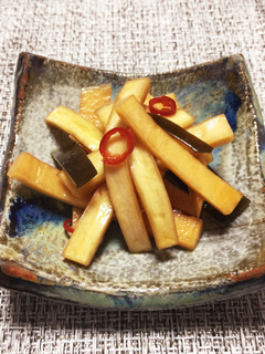 大根の皮のしょうゆ漬け♪-レシピのメイン写真