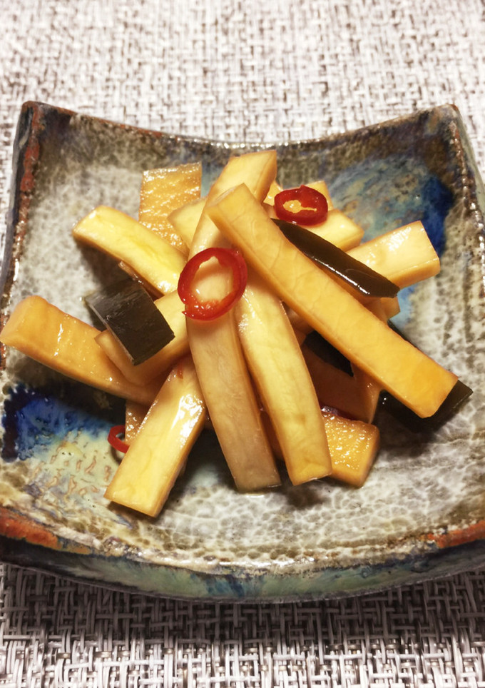 大根の皮のしょうゆ漬け♪-レシピのメイン写真