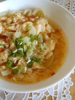 桜えびと卵のあんかけ年明けうどん-レシピのメイン写真