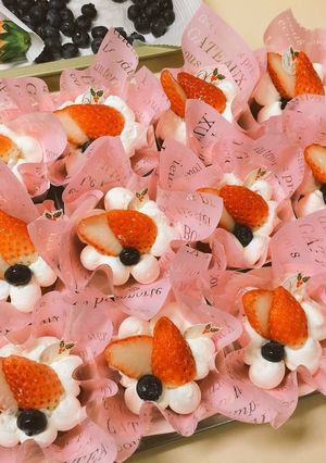マドレーヌのいちごケーキ-レシピのメイン写真