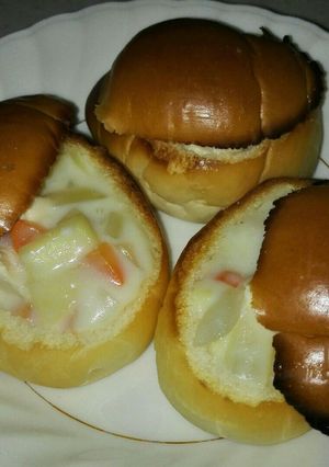 ロールパンイン♥レンジで簡単シチュー-レシピのメイン写真