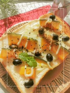 黒豆×南瓜のマヨチーズトースト-レシピのメイン写真