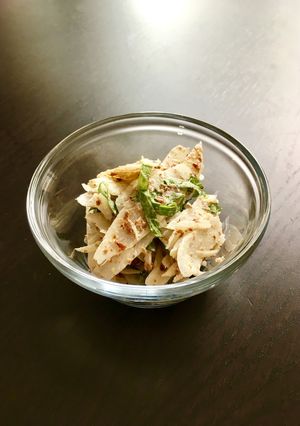 ゴボウとフラックスシードのサラダ-レシピのメイン写真