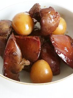 鶏レバーの赤ワイン煮-レシピのメイン写真