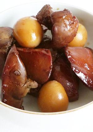 鶏レバーの赤ワイン煮-レシピのメイン写真