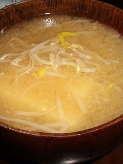 もやしのみそ汁-レシピのメイン写真