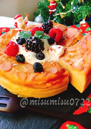 砂糖なしピザチーズで安納芋のチーズケーキ-レシピのメイン写真