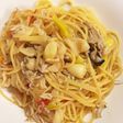 牡蠣と長ねぎとしらすのパスタ