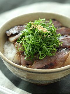 牛肉のみそ焼きのせ青しそごはん-レシピのメイン写真
