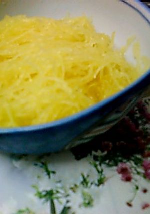 そうめんかぼちゃでさっぱり酢の物-レシピのメイン写真