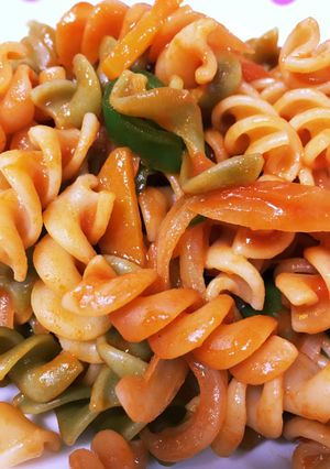 子どもとランチ☆簡単マカロニナポリタン-レシピのメイン写真