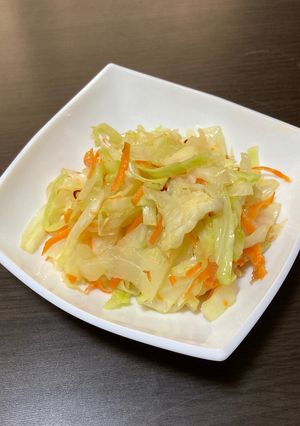レンチンで、キャベツとにんじんのナムル風-レシピのメイン写真