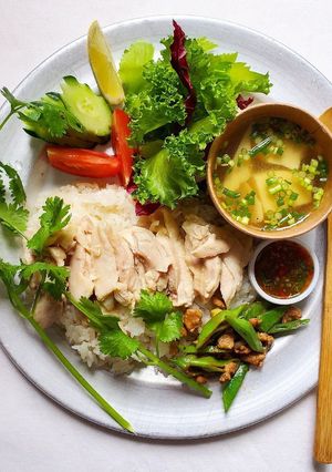 材料入れて炊くだけ！簡単カオマンガイ-レシピのメイン写真