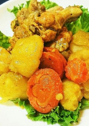 ☆鳥手羽元の華麗(カレー)煮-レシピのメイン写真