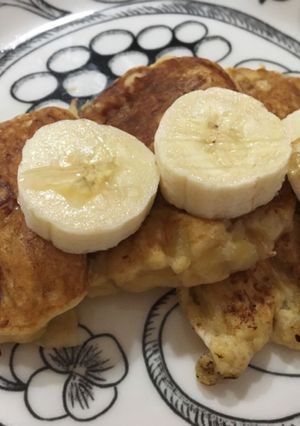 卵とバナナだけ！パンケーキ-レシピのメイン写真