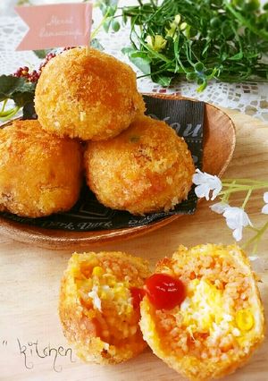 パーティーにも♥逆オムライスコロッケ-レシピのメイン写真