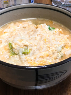 コンソメスープで作る!簡単たまご雑炊-レシピのメイン写真