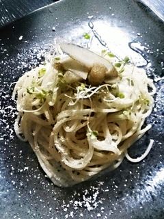 ゴボウと柚子胡椒のクリームパスタ-レシピのメイン写真