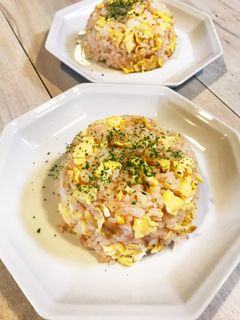 ほんのりピンク♡明太と玉子のチャーハン♡-レシピのメイン写真