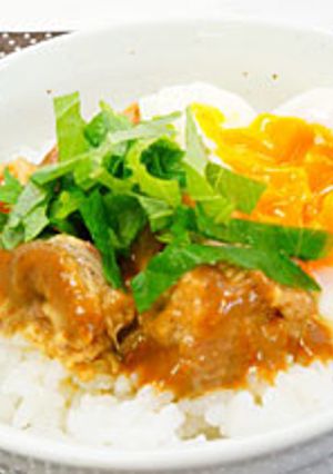 金華さばみそ煮缶のシンプル丼-レシピのメイン写真
