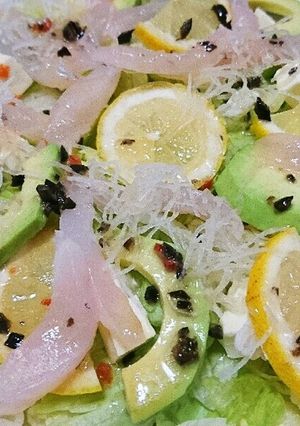 簡単！鯛のカルパッチョ-レシピのメイン写真