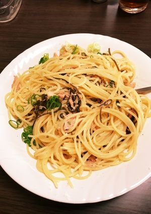 減塩 簡単ツナと塩昆布のパスタ-レシピのメイン写真