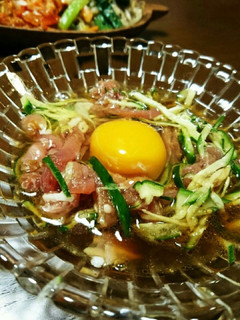 生ハムでユッケ-レシピのメイン写真