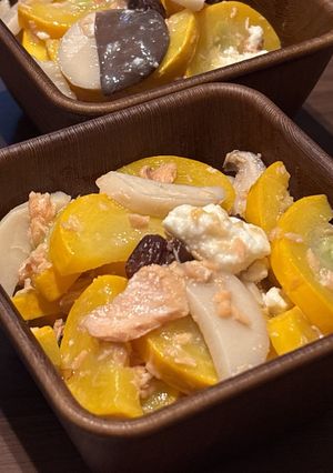ズッキーニとエリンギの鮭甘酒煮-レシピのメイン写真
