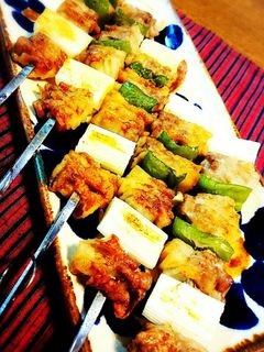 薄切り肉で♪豚ネギマ串焼き-レシピのメイン写真