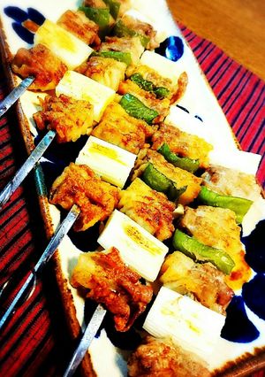 薄切り肉で♪豚ネギマ串焼き-レシピのメイン写真