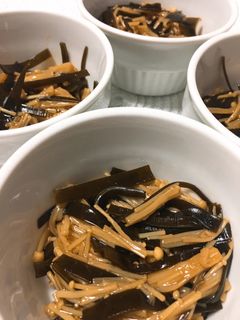 ご飯のお供に!昆布とえのきの佃煮-レシピのメイン写真