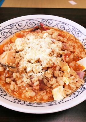 ヘルシー押麦！残飯処理！！残り物リゾット-レシピのメイン写真