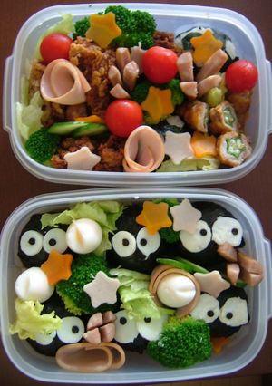 ♪まっくろくろすけで運動会のお弁当♪-レシピのメイン写真