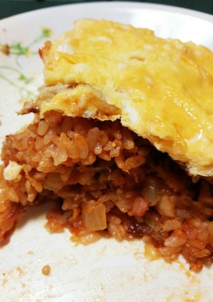 余ったフライドチキンでオムライス-レシピのメイン写真