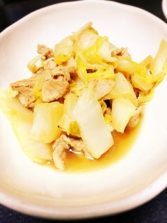 白菜と豚肉の煮浸し-レシピのメイン写真
