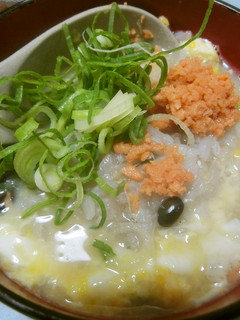 カニ玉ぞうすいの鮭そぼろ入り 即席味-レシピのメイン写真