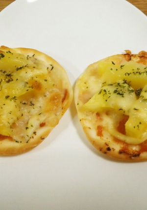 餃子の皮でピザ 明太子ポテト-レシピのメイン写真