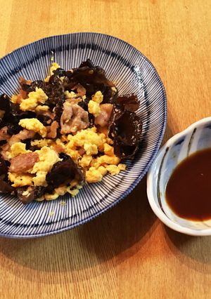 きくらげと豚肉のにんにく炒め-レシピのメイン写真