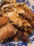 仙台麩と芋がらの卵とじ