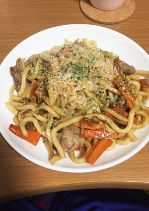 お手軽焼きうどん-レシピのメイン写真