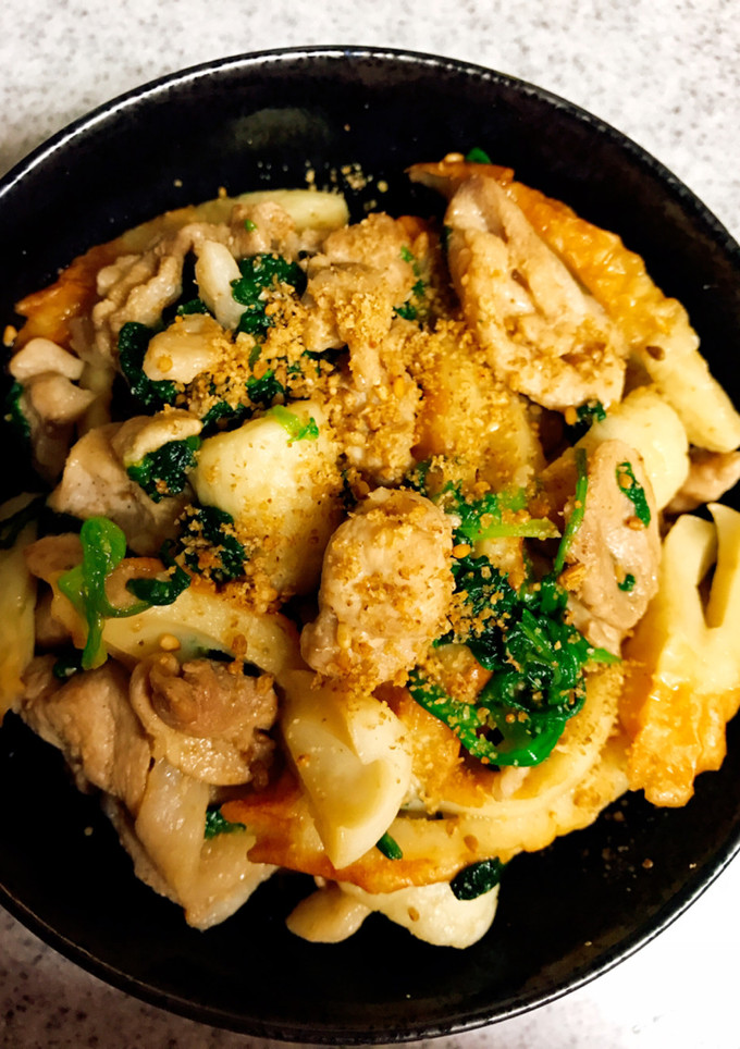 簡単おかず♡ほうれん草と豚肉の甘辛炒め-レシピのメイン写真
