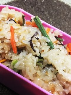 山菜おこわ-レシピのメイン写真