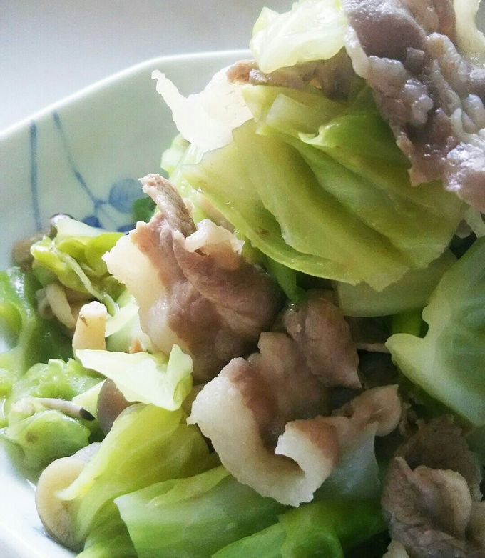 時短簡単定番☆豚バラとキャベツのさっと煮-レシピのメイン写真